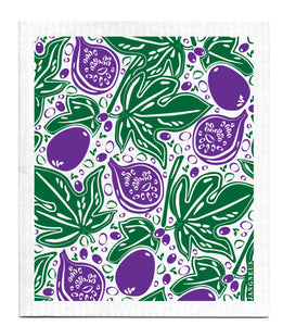Swedish Dishcloth - Green - Figs