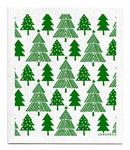 Swedish Dishcloth - Green - Christmas Forest